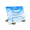 Plaque funéraire nuages 18 Plaquedeces.fr
